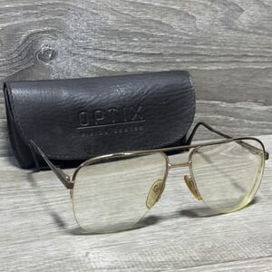 Adensco 9203/N 9232 Gold Aviator Eyeglasses Men 59-16 140 Frame Italy Vintage